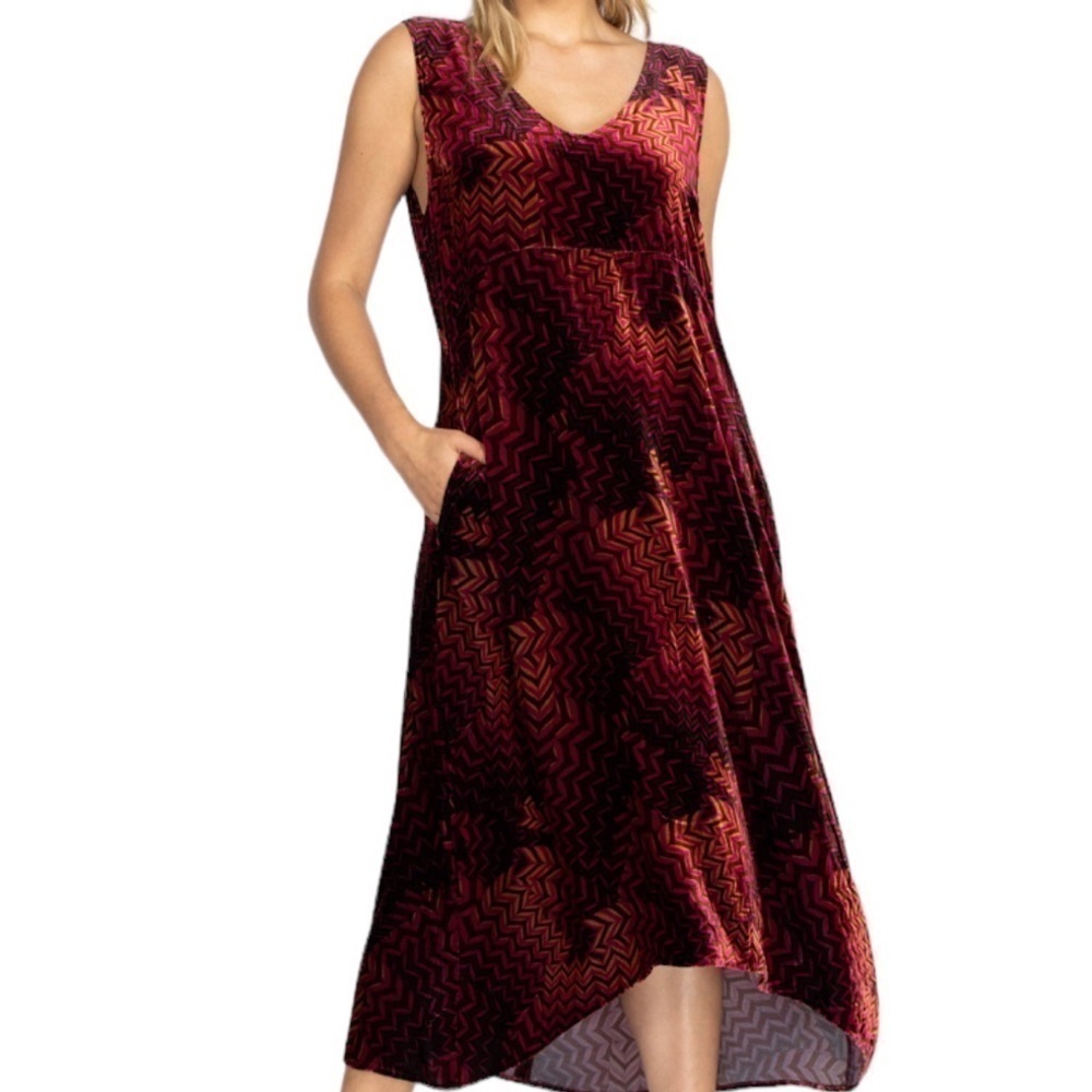 Johnny Was Belle Velvet Tank Dress NWT